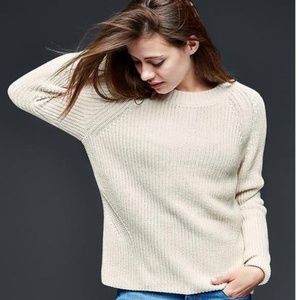 GAP Sz M/L Shaker Knit Sweater Black